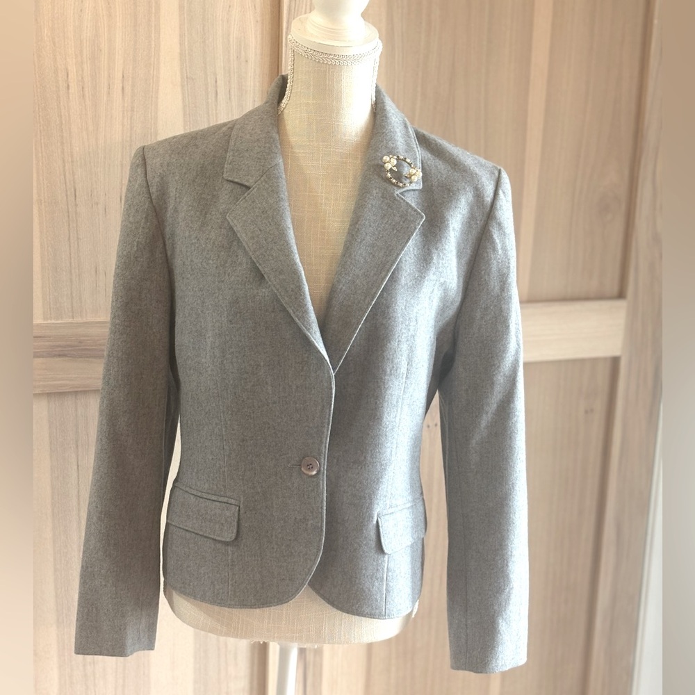 Vintage 80’s Miss Pendleton Cropped Wool Blazer. Women’s Sz- 10 Neutral |Classic
